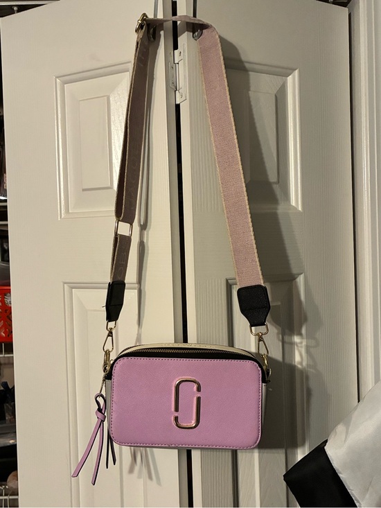 Marc Jacobs Handbags - Marc Jacobs Lilac Crossbody Camera Bag with Gold Hardware